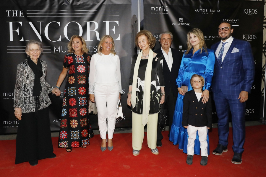 La Reina Sofía visita Marbella para asistir a un concierto del director de orquesta Zubin Mehta