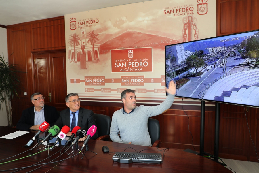 El Ayuntamiento pone en marcha tres cámaras web en San Pedro Alcántara para fomentar la promoción turística y la actividad económica