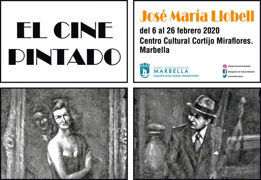 El Cortijo Miraflores albergará del 6 al 26 de febrero la exposición ‘El cine pintado’, del artista José María Llobell