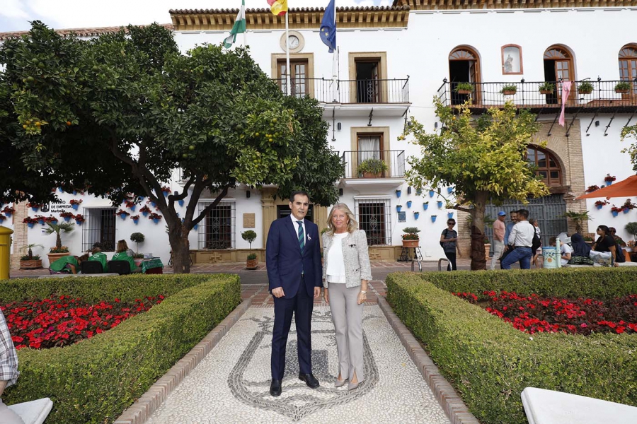 La alcaldesa destaca el compromiso de la Junta para impulsar el futuro Palacio de la Justicia de Marbella, al que el Gobierno andaluz destinará recursos económicos en los presupuestos de 2023