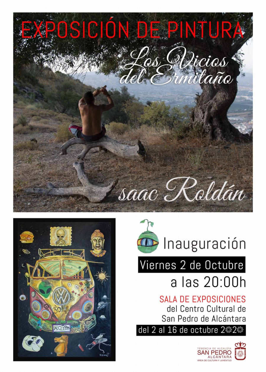 Inauguración de la exposición ‘Los vicios del ermitaño’, de Isaac Roldán, en el Centro Cultural San Pedro