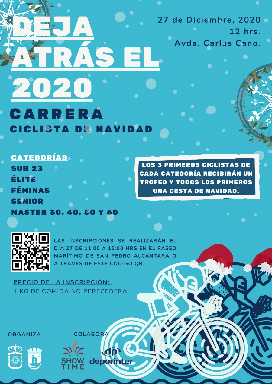 El Paseo Marítimo de San Pedro Alcántara acogerá el próximo domingo una carrera ciclista de Navidad con fines solidarios