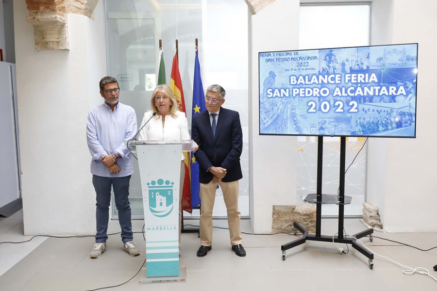 La alcaldesa destaca el “éxito” en la planificación de la Feria de San Pedro Alcántara, que ha recibido a más de 450.000 visitantes en su estreno en el recinto de la recuperada Finca La Caridad