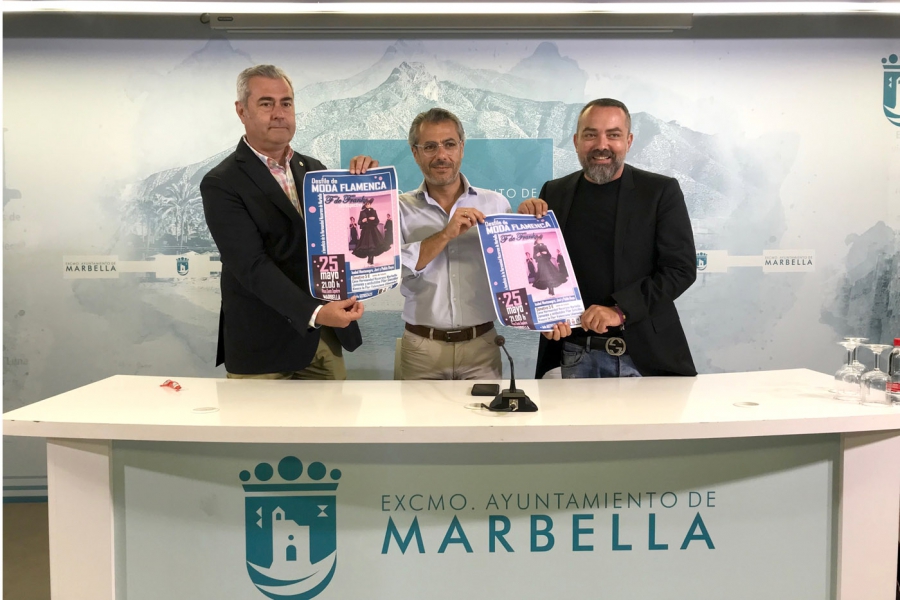 El Casco Antiguo de Marbella acogerá el 25 de mayo un desfile de moda flamenca con una retrospectiva del diseñador "F de Frank" a beneficio de la Hermandad del Nazareno