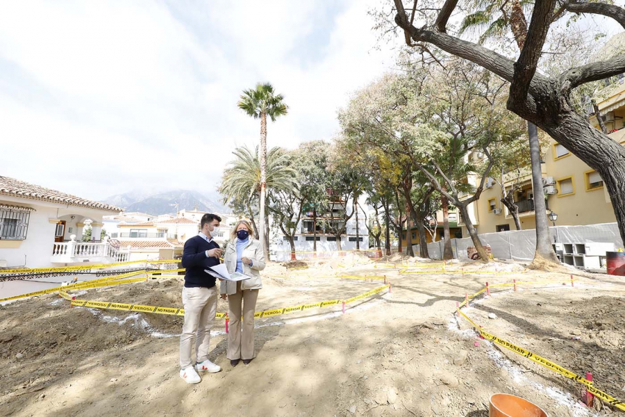El nuevo parque público de calle Juanar contará con más espacios verdes, áreas de juegos infantiles, senderos para el paseo y zonas de descanso