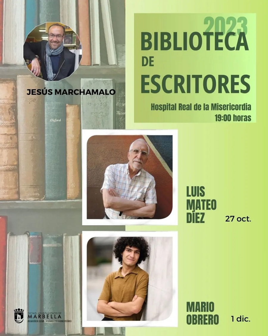 La cuarta edición del ciclo ‘Biblioteca de escritores’ traerá a Marbella a los autores Luis Mateo Díez y Mario Obrero