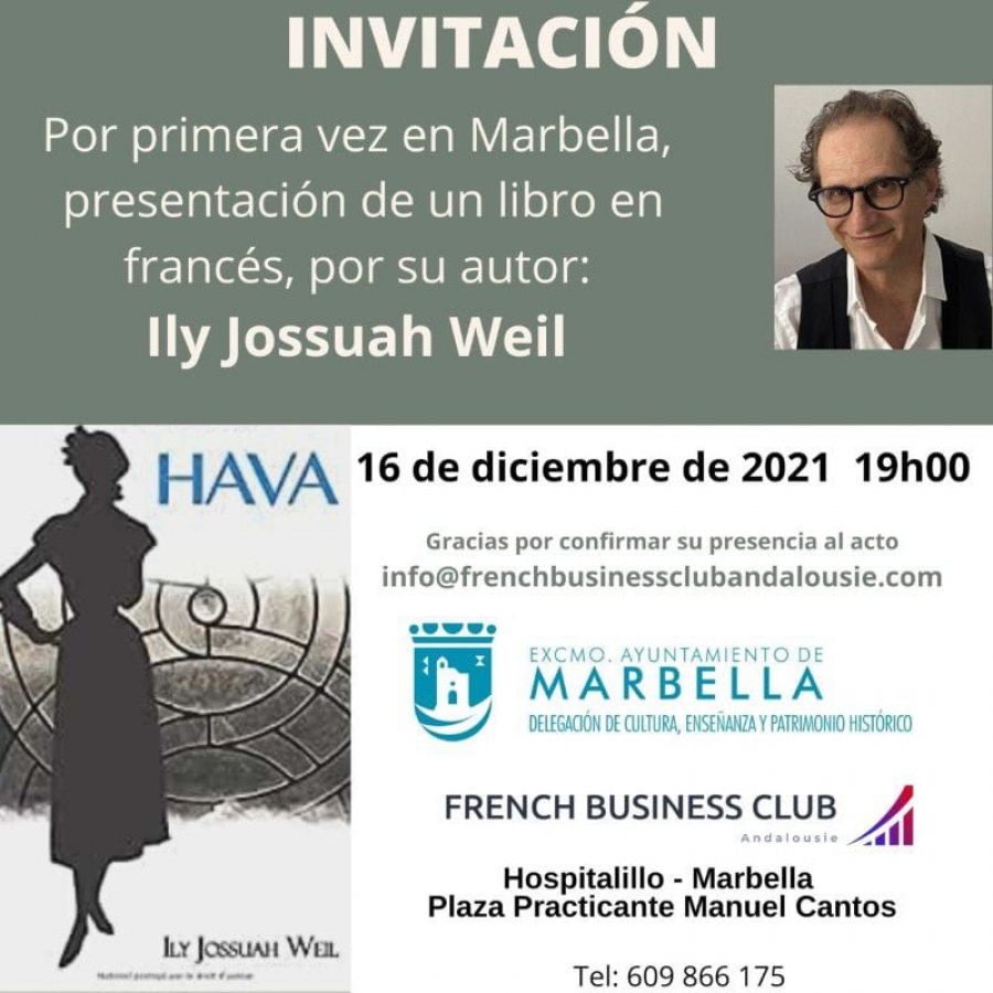 El Hospital Real de la Misericordia acoge mañana la presentación del libro ‘Hava’, del escritor francés Ily Jossuah Weil