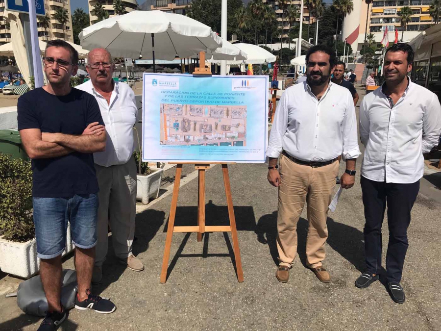 El Ayuntamiento peatonalizará la calle de Poniente del Puerto Deportivo de Marbella “para seguir impulsando la integración del recinto con el centro de la ciudad”