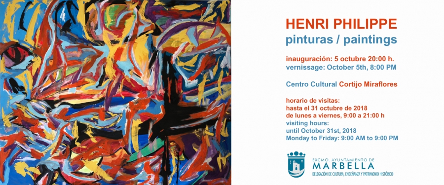El Centro Cultural Cortijo Miraflores acoge este viernes la inauguración de la exposición de pinturas del artista Henri Philippe
