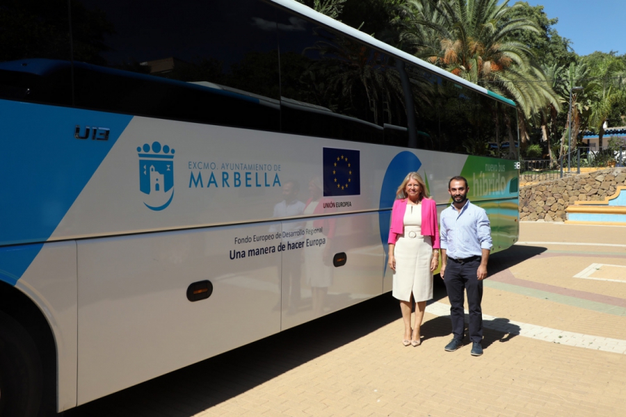 El transporte público urbano de Marbella supera los 5,5 millones de viajeros en 2022, con un incremento de más de un 29,9 por ciento con respecto al año anterior