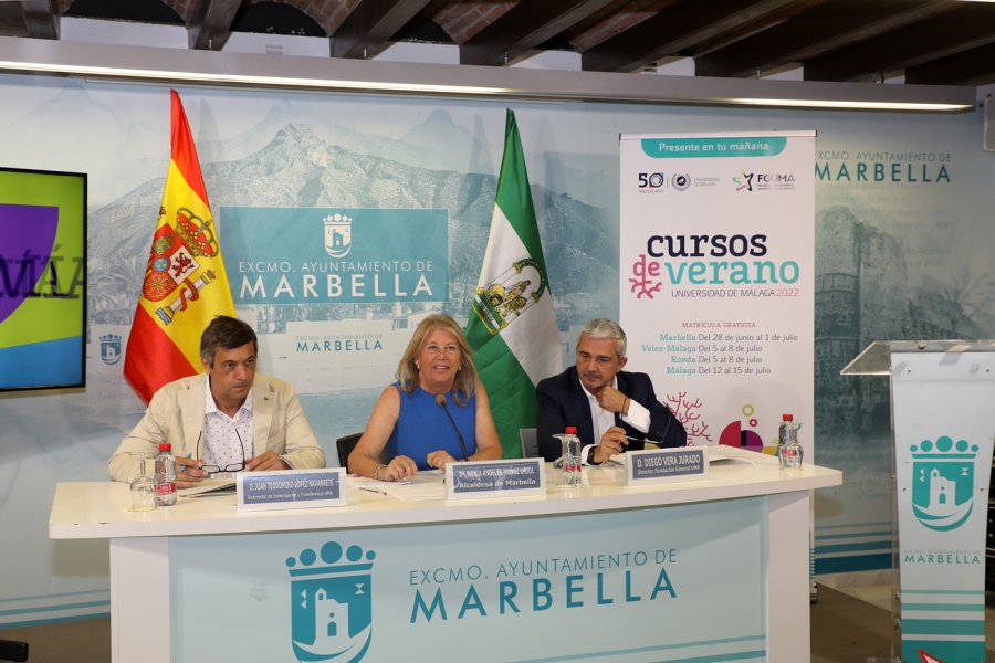 Marbella será otro año más protagonista de los Cursos de Verano de la UMA con seis propuestas en las que se abordarán asuntos medioambientales, los destinos turísticos inteligentes, la reforma laboral, la geopolítica europea o el metaverso