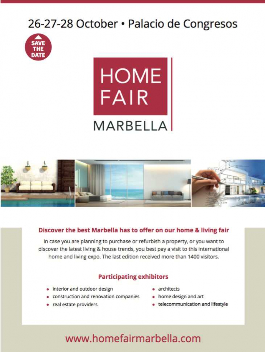 El Palacio de Ferias y Congresos acogerá a finales de octubre una nueva edición de ‘Home Fair Marbella’