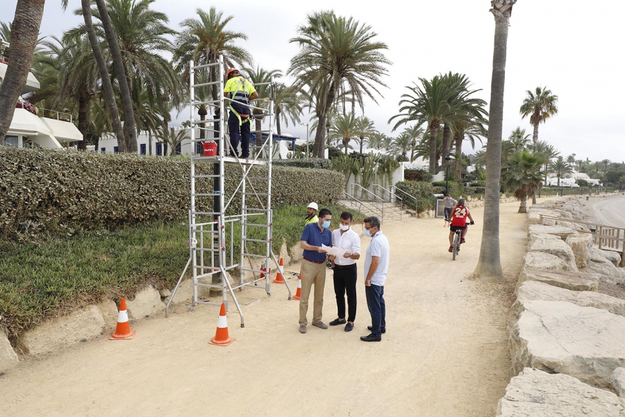 El Ayuntamiento renueva más de medio millar de puntos de luz del Paseo Marítimo de Marbella para mejorar la seguridad y la eficiencia energética     