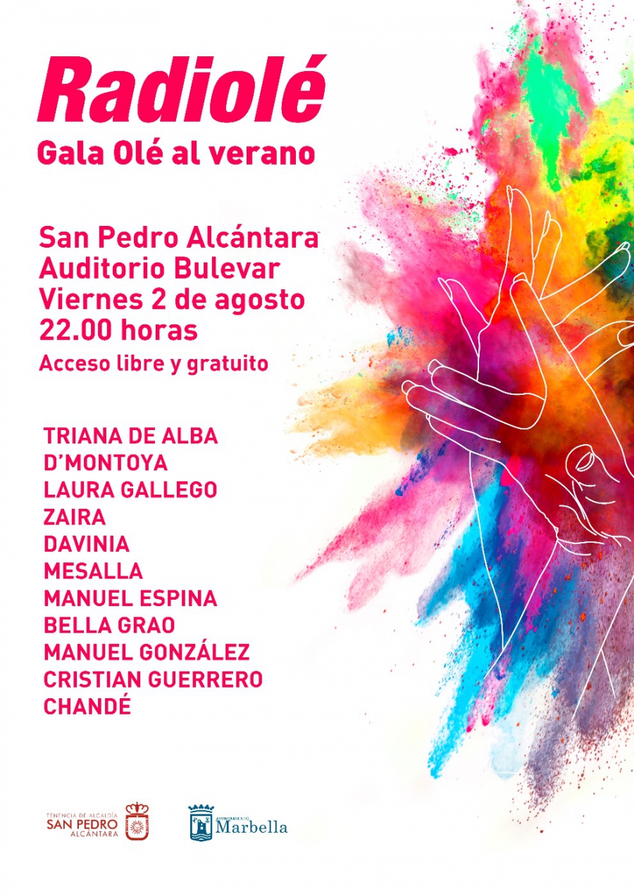 El auditorio del Bulevar de San Pedro Alcántara acogerá este viernes la Gala ‘Olé al verano’ con entrada gratuita y en la que actuarán once artistas de la copla