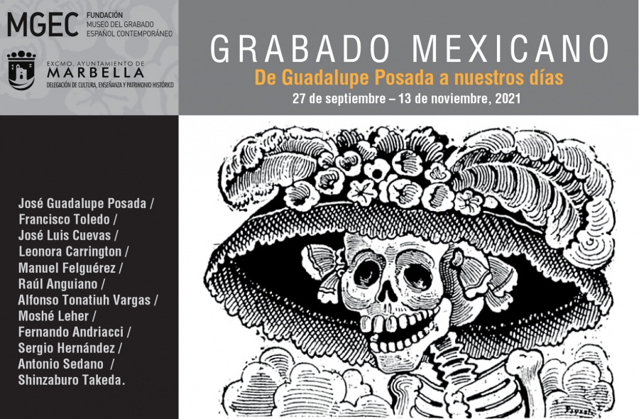 Marbella albergará a partir del lunes día 27 de septiembre la exposición ‘Grabado mexicano. De Guadalupe Posada a nuestros días’