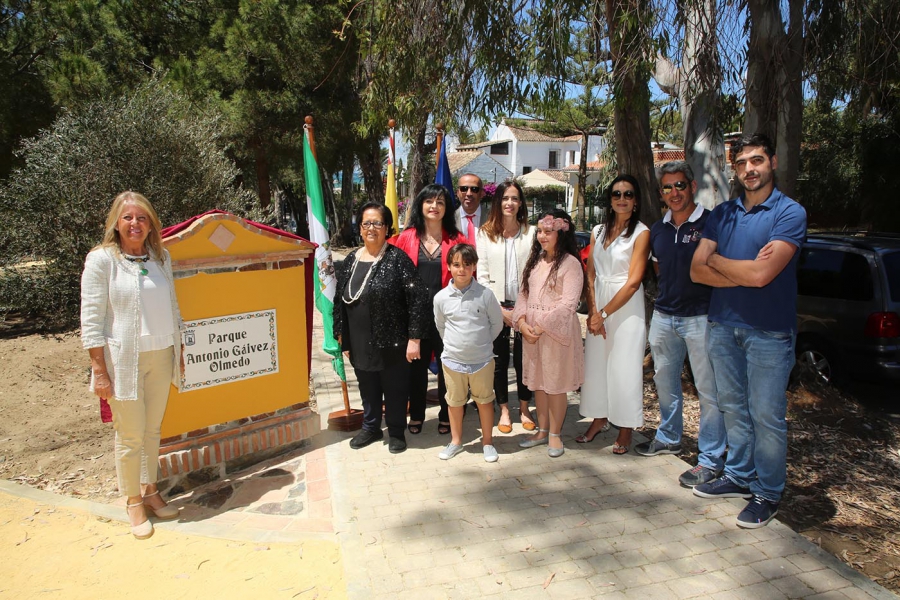 Marbella dedica un parque a Antonio Gálvez Olmedo en reconocimiento a trayectoria personal y profesional y a su estrecho vínculo con Las Chapas
