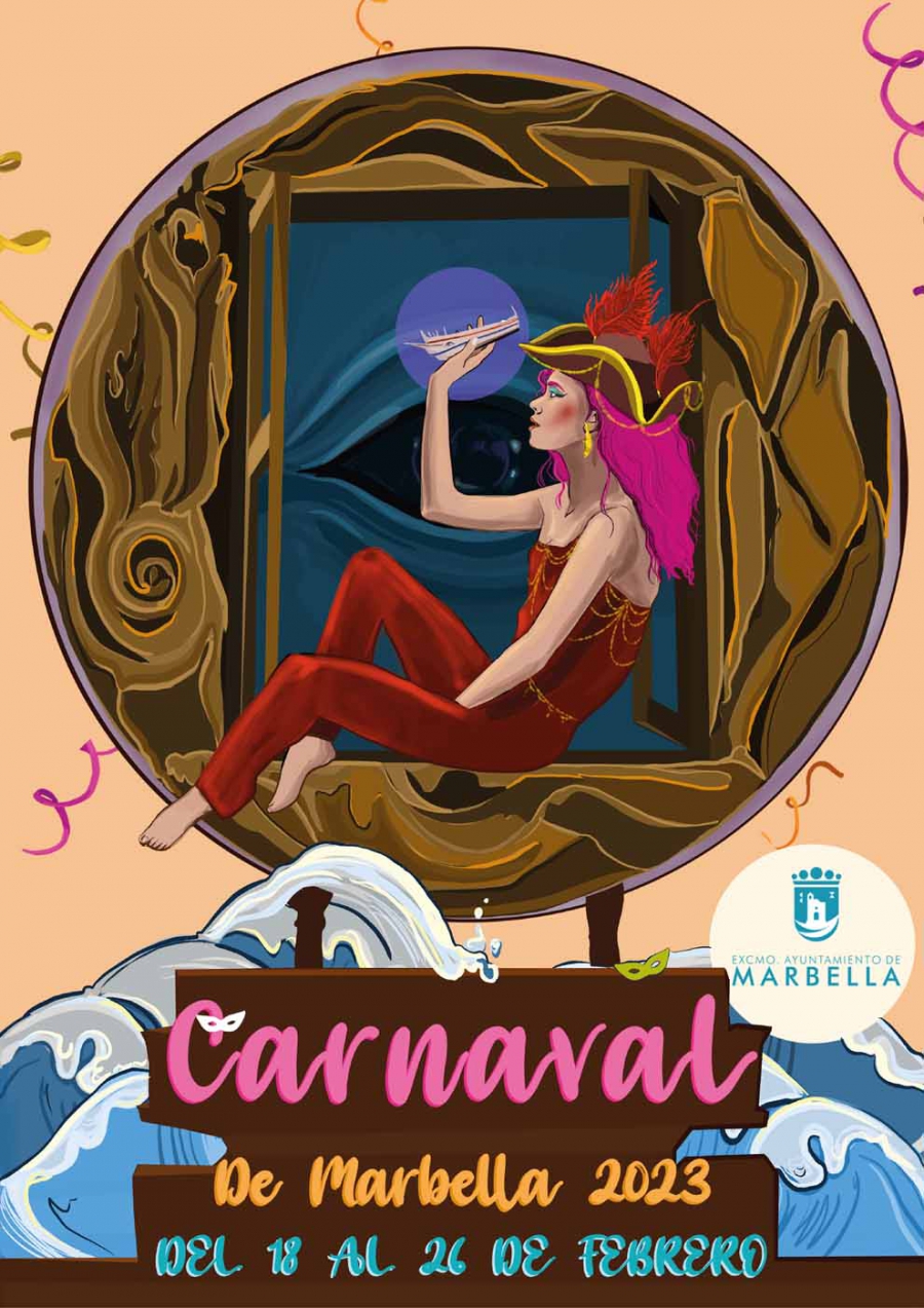 Cerca de un centenar de obras se han presentado al Concurso de carteles del Carnaval de Marbella 2023, que se celebrará del 18 al 26 de febrero, y del que ha resultado ganador el trabajo del autor Antonio Jiménez