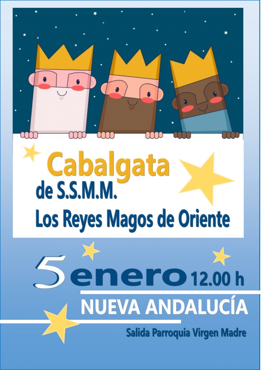 La cabalgata de los Reyes Magos recorrerá las calles de Nueva Andalucía en la mañana del sábado