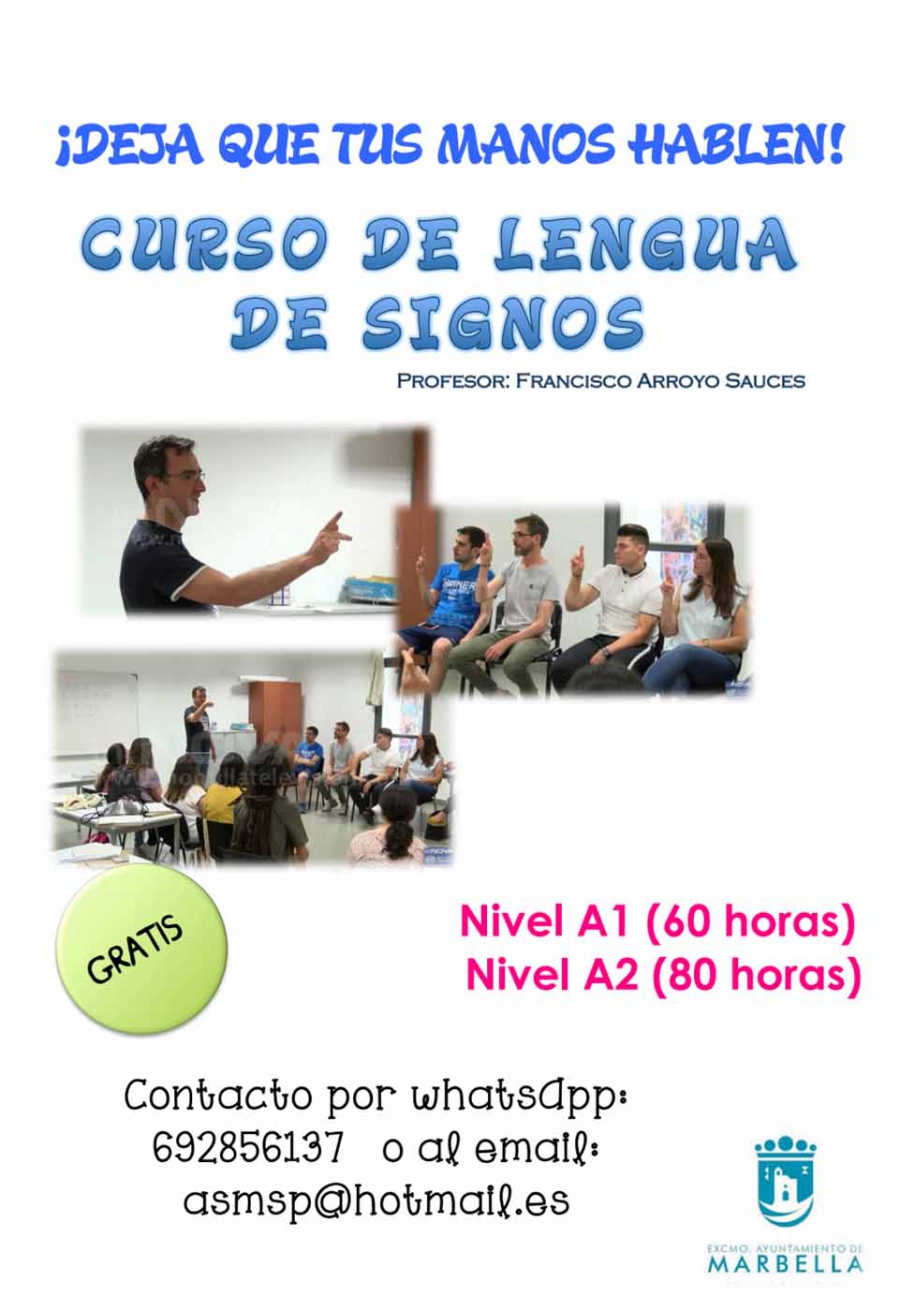 Abierto el plazo de inscripción para realizar gratuitamente un Curso de Lengua de Signos