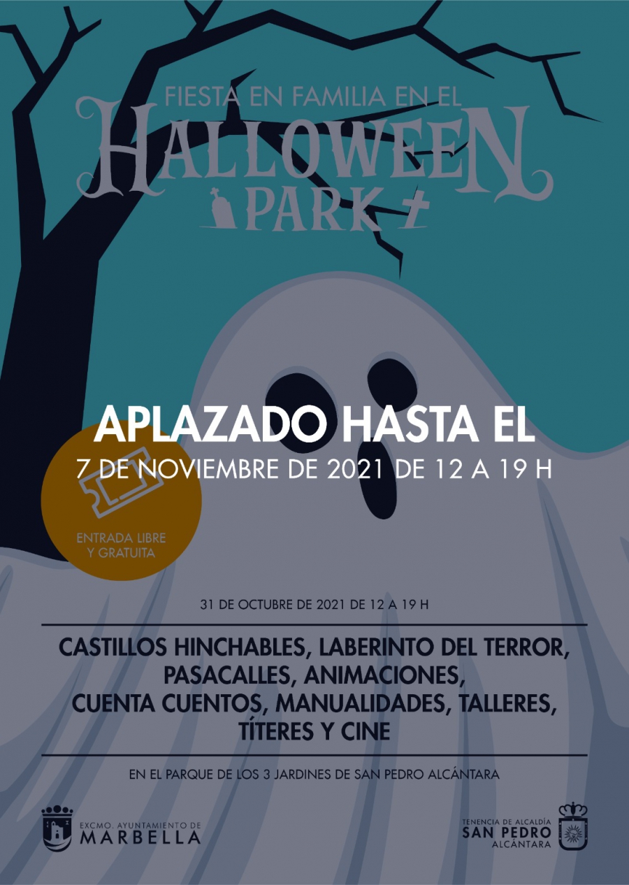 La fiesta ‘Halloween Park’ de San Pedro Alcántara se aplaza hasta el domingo 7 de noviembre por las previsiones de lluvias