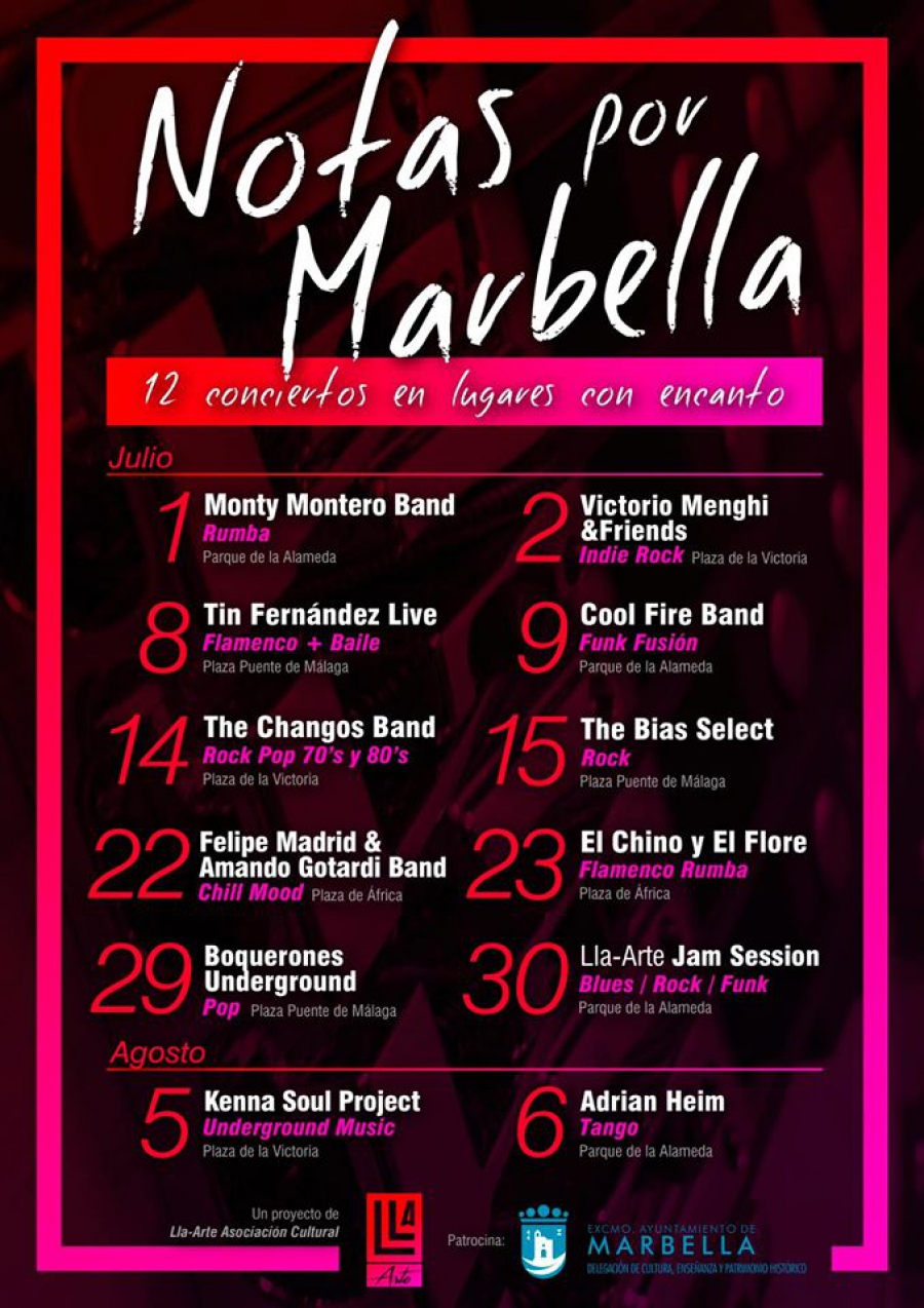La ciudad inicia hoy su agenda cultural de verano con la propuesta ‘Notas por Marbella’, integrada por una docena de conciertos para reactivar la vida en el Casco Antiguo