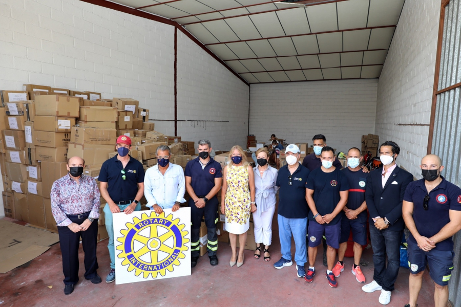 Bomberos de Marbella impulsan un proyecto humanitario para transportar material de primera necesidad y formar a cadetes del Líbano en materia de extinción de incendios