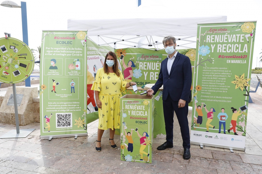 Marbella se suma a la campaña de la Fundación Ecolec para concienciar sobre la importancia del reciclaje de los aparatos electrónicos y electrodomésticos