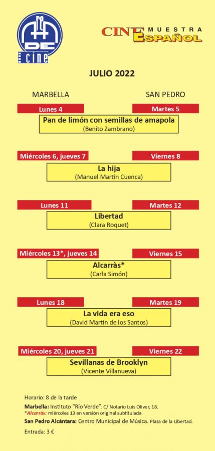 Imagen de la noticia La Muestra de Cine Español proyectará del 4 al 22…