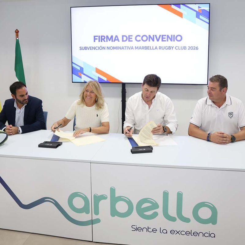 El Ayuntamiento renueva su apoyo al Marbella Rugby Club para impulsar su crecimiento deportivo y su labor formativa y social