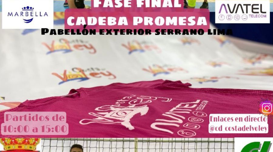 Marbella albergará desde el viernes al domingo las finales andaluzas de los campeonatos de voleibol en categorías cadete masculino y promesas