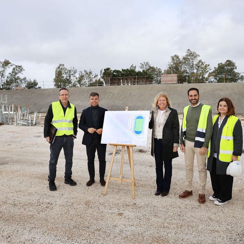 La alcaldesa subraya que el complejo de Nueva Andalucía se convertirá “en uno de los equipamientos más destacados de Marbella y dará respuesta a una demanda histórica de clubes y deportistas locales”