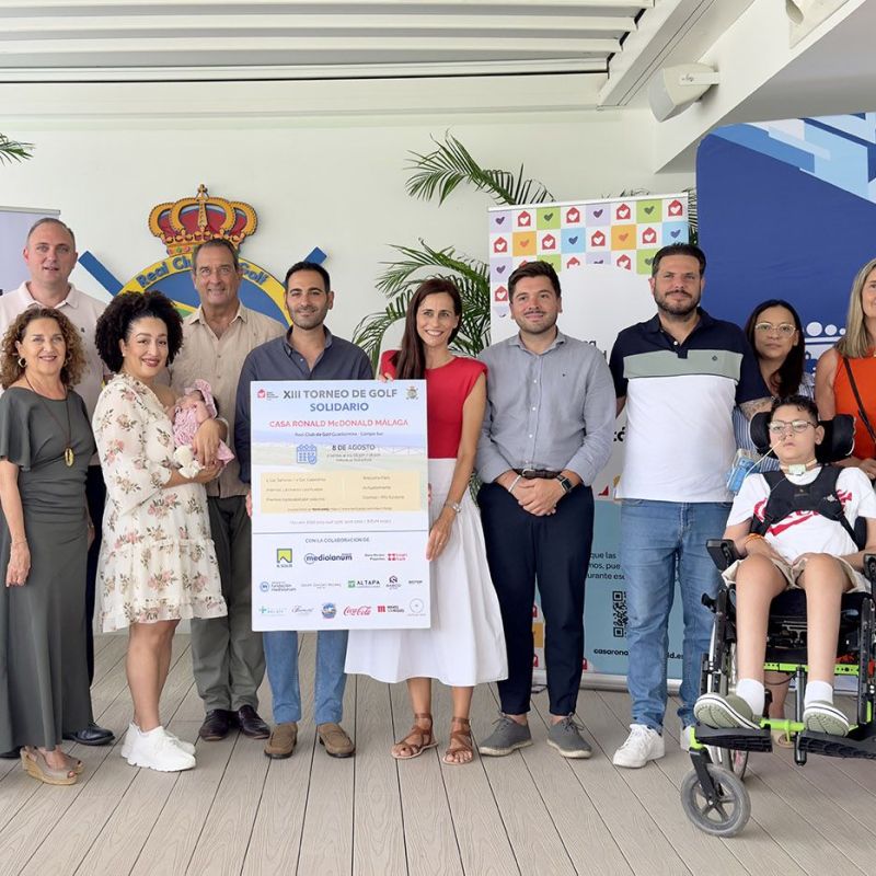 El Ayuntamiento respalda el XIII Torneo Benéfico de Golf de la Casa Ronald MacDonald en Málaga, que tendrá lugar el 8 de agosto en el Real Club de Golf Guadalmina