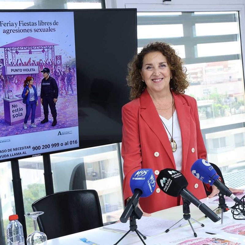El Ayuntamiento refuerza la campaña de prevención contra la violencia machista durante la Feria de San Pedro Alcántara con acciones de sensibilización y atención especializada