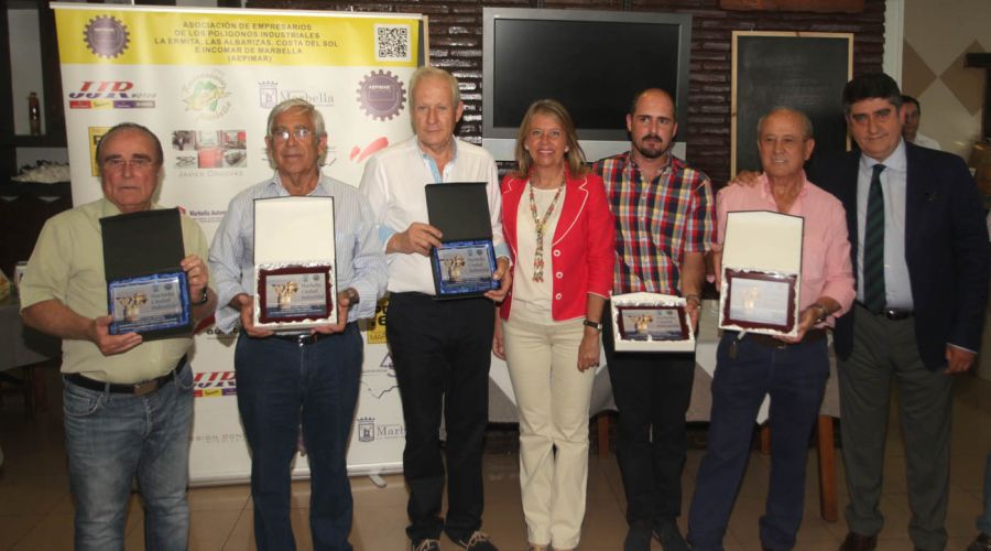 La alcaldesa destaca “la trayectoria y la apuesta por la ciudad” de cinco consolidados empresarios en la I edición del premio ‘Marbella Ciudad Industrial’