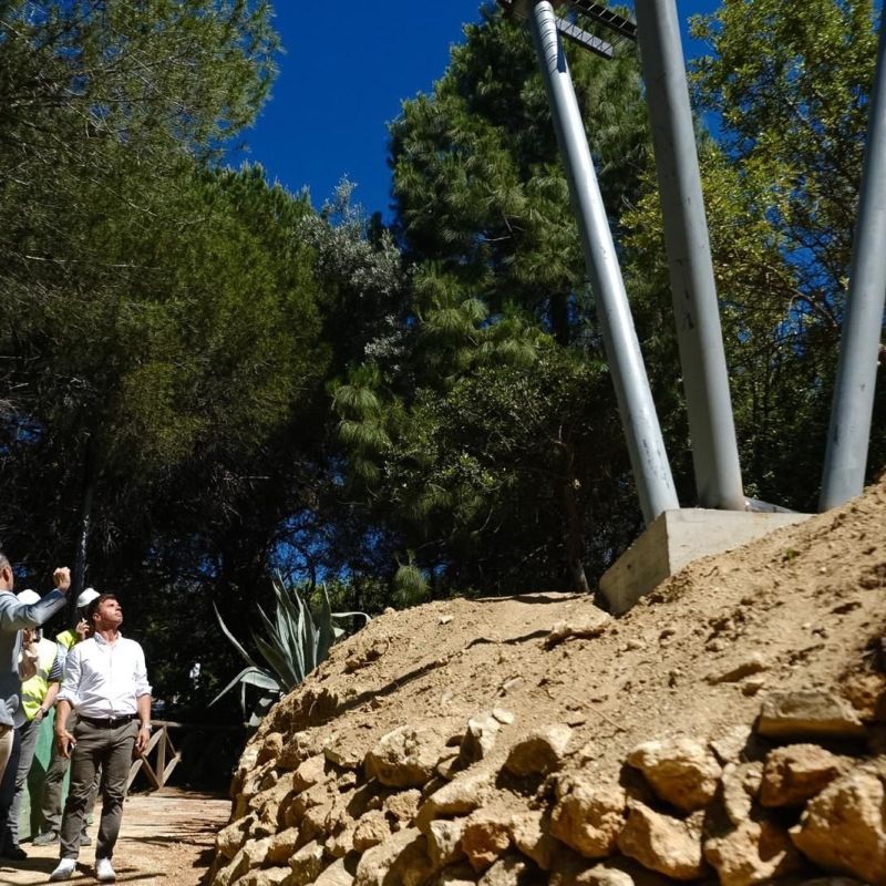 La obra del centro de usos múltiples junto a la ermita del Calvario alcanza el 30 por ciento de su ejecución