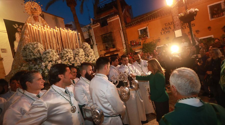 Marbella se reencuentra en el Lunes Santo con la Hermandad de La Columna