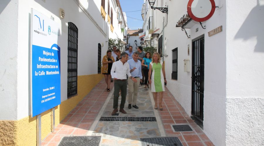 El Ayuntamiento finaliza la remodelación integral de la calle Montenebros continuando con la puesta en valor del Casco Antiguo de Marbella