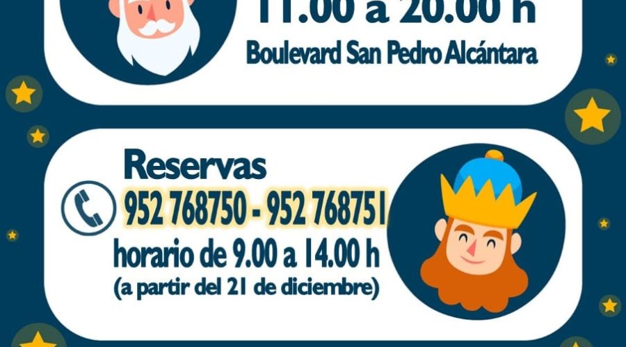 Más de 12.000 personas han reservado ya su cita para visitar las cabalgatas estáticas de los Reyes Magos de Oriente en Marbella y San Pedro Alcántara