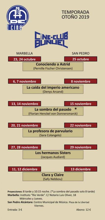 Imagen de la noticia La Temporada de Otoño del Área de Cine del Ayunta…