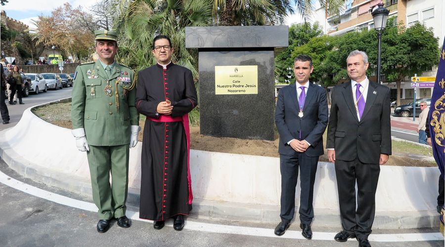 Inaugurada la calle dedicada a Nuestro Padre Jesús Nazareno
