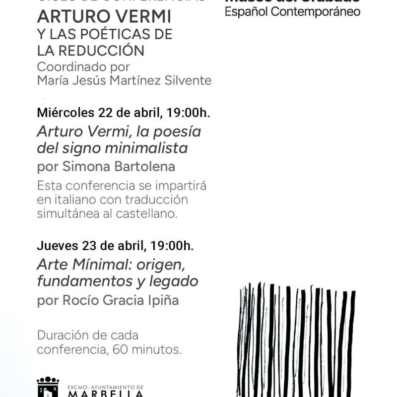El Museo del Grabado Español Contemporáneo acogerá los días 22 y 23 de abril sendas conferencias en torno a la figura del artista Arturo Vermi