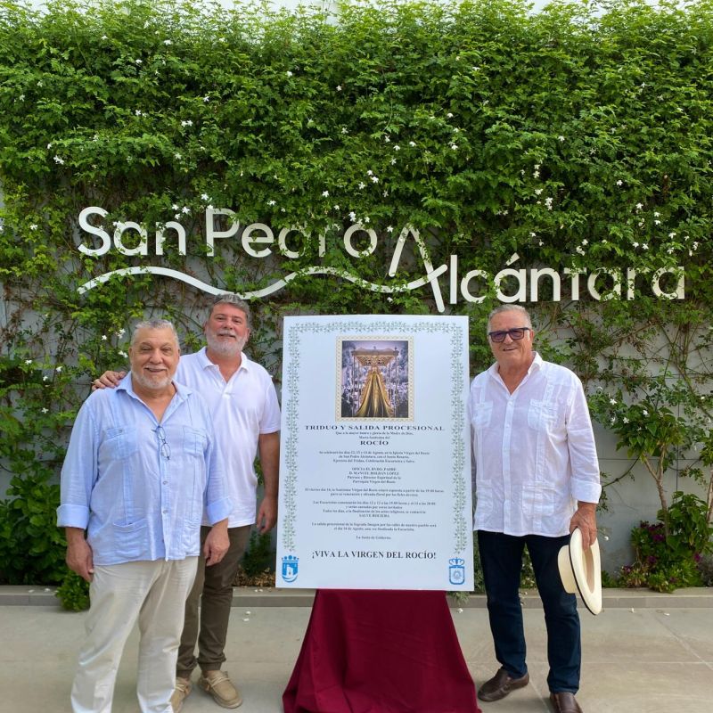 San Pedro Alcántara celebra el Triduo y la Salida Procesional en honor a María Santísima del Rocío