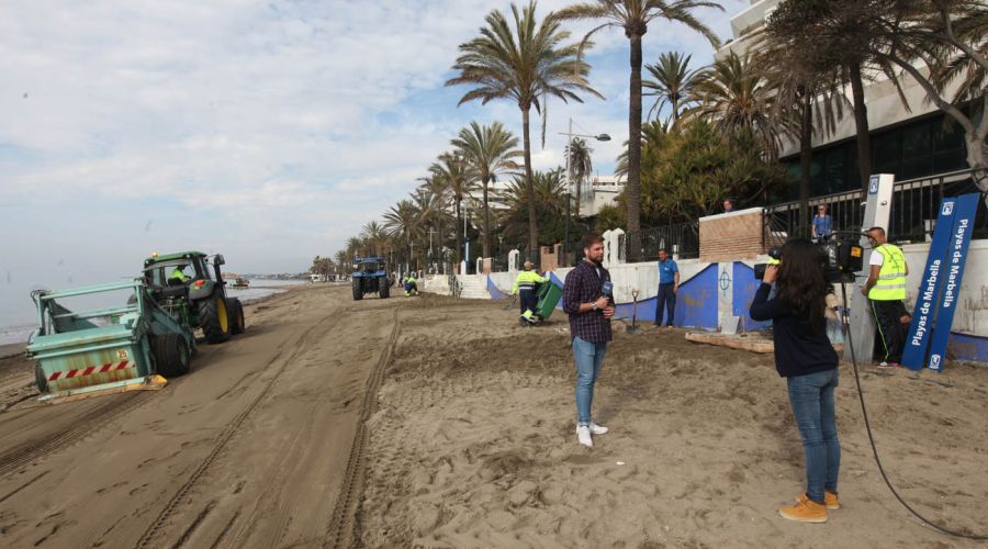 La Mañana de TVE promocionan las playas de Marbella