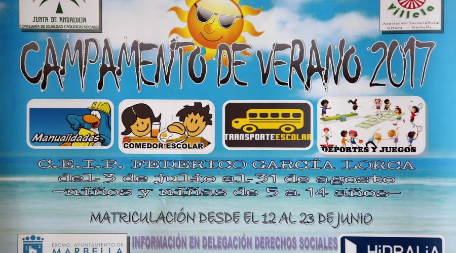 Un total de 130 niños en riesgo de exclusión social se beneficiará de una nueva edición del campamento de verano que incluye servicio de comedor
