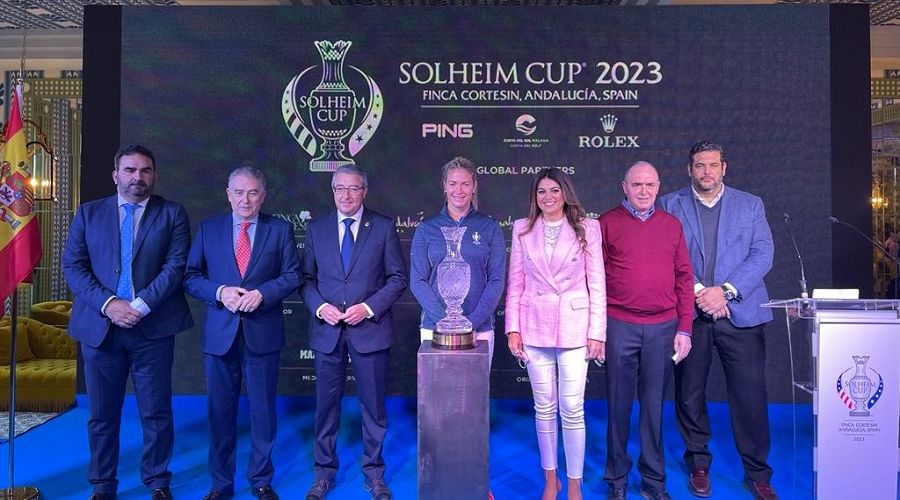 Marbella participa en la recogida del testigo que convertirá a la Costa del Sol en sede de la Solheim Cup, en la que el equipo europeo estará capitaneado por Suzann Petersen