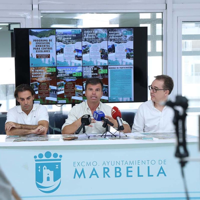 El Ayuntamiento pone en marcha por tercer año consecutivo el programa de educación ambiental para escolares con seis rutas para conocer el patrimonio natural de Marbella y su entorno