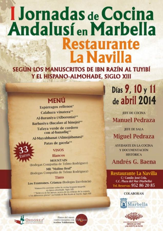 Imagen de la noticia La I Jornada de Cocina Andalusí en Marbella se ce…