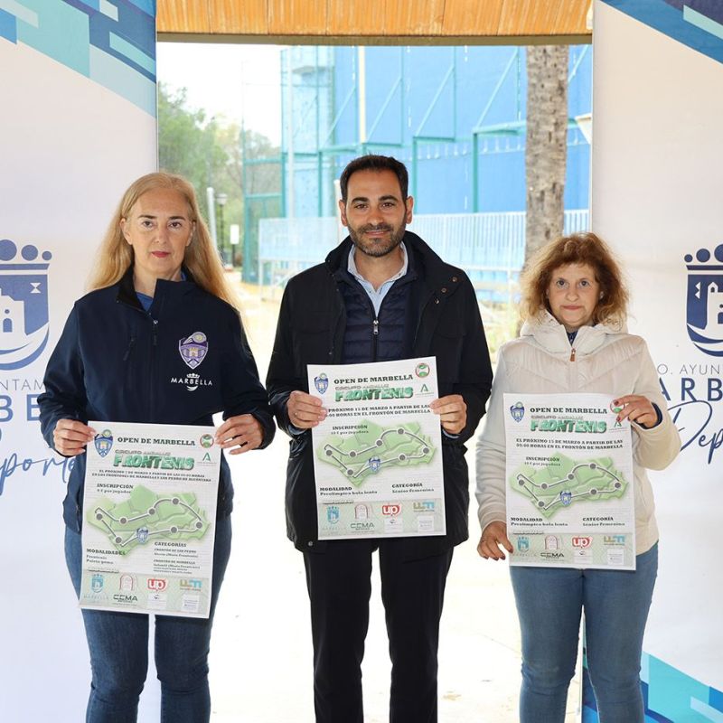 Marbella se consolida como referente del frontenis con la celebración del Open Andaluz los días 7 y 15 de marzo