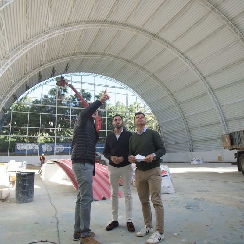 Las obras del Centro de Tecnificación Deportiva de Gimnasia Rítmica superan el 85 por ciento de su ejecución y entran en su fase final