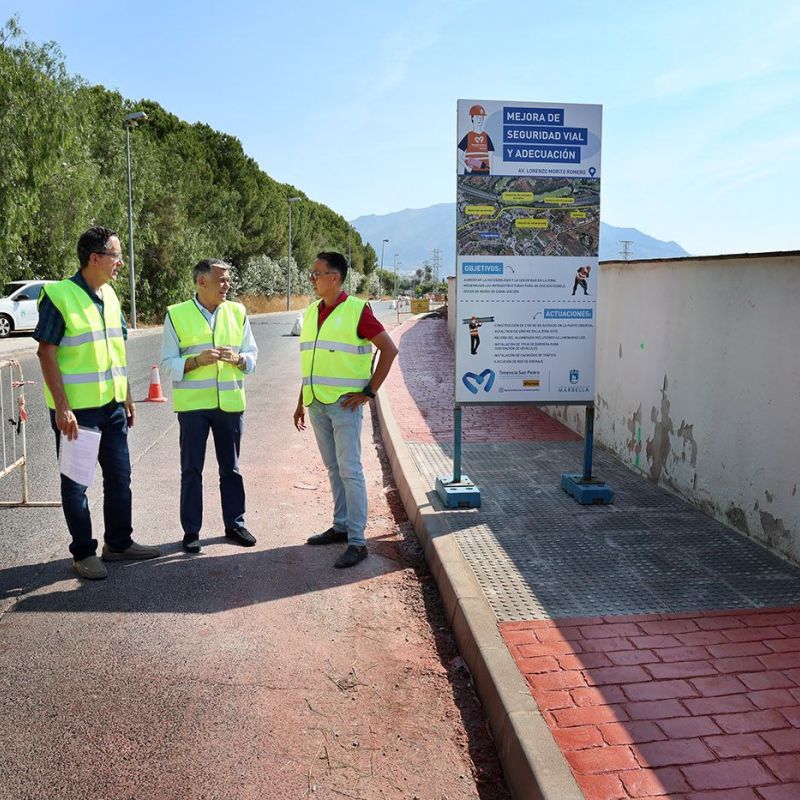 El Ayuntamiento impulsa la transformación de la avenida Lorenzo Morito Romero con una actuación integral que mejorará la seguridad vial y la movilidad en uno los principales accesos entre San Pedro Alcántara y Benahavís